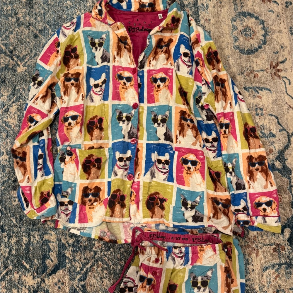 P.J. Salvage Dog Print Pajamas
